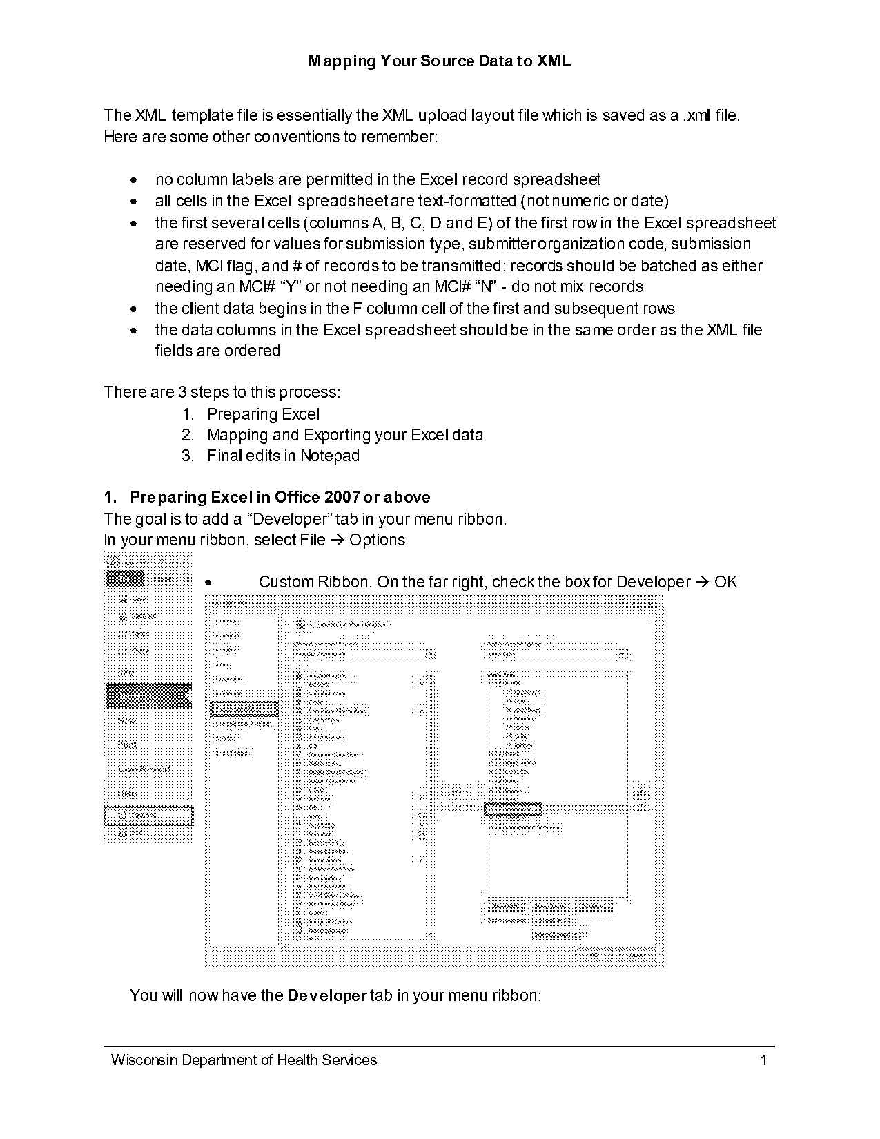 opening xml documents in excel